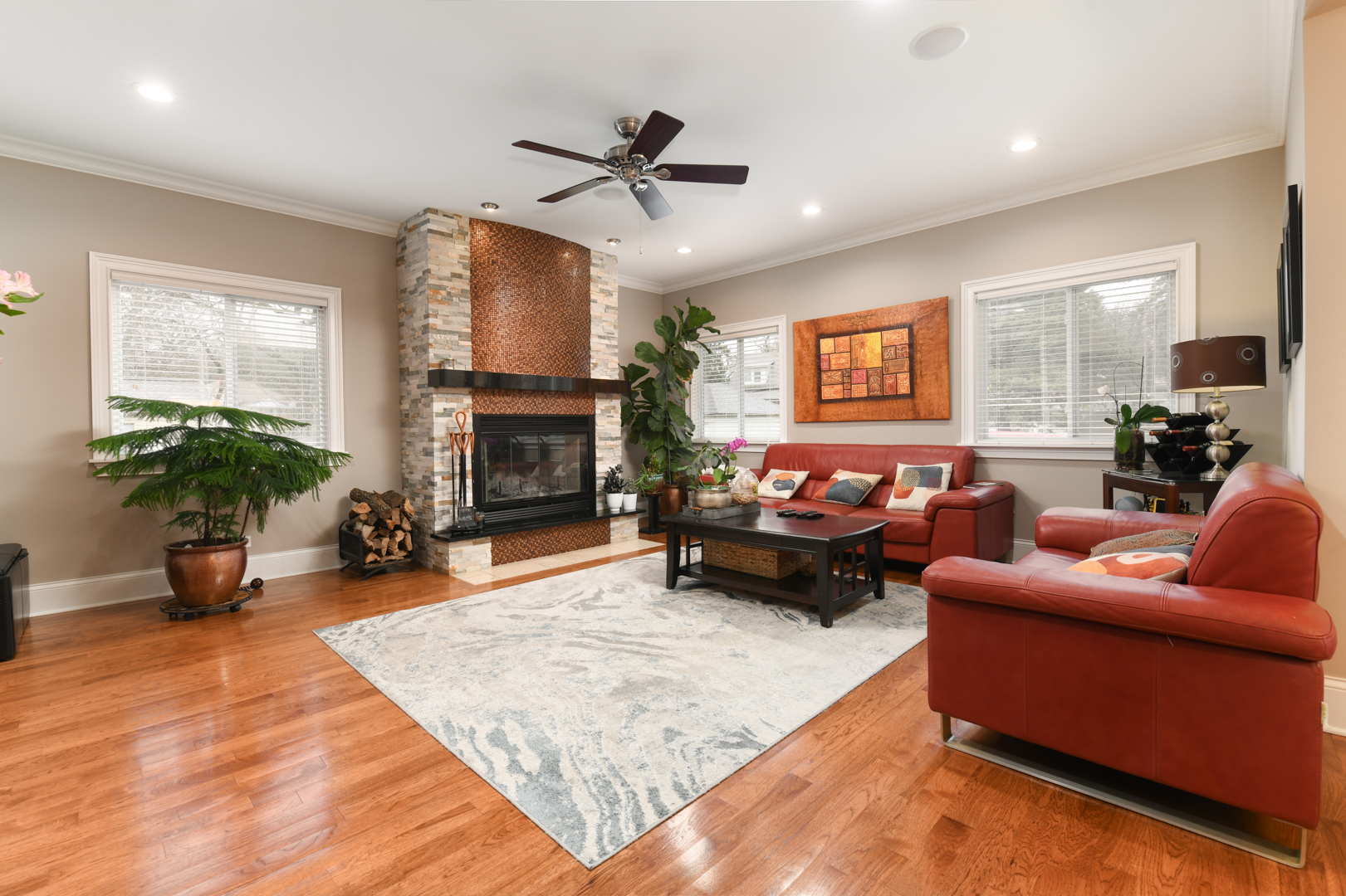 111 Grace Lane Fox River Grove, IL 60021 - Photo 10 of 33 a living room with furniture fireplace and a window