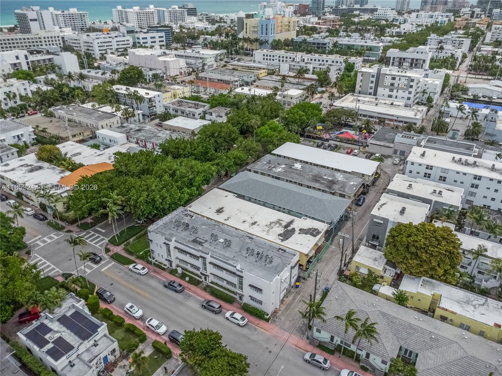 810 7th Street, Unit 107 Miami Beach, FL 33139 - Photo 25 of 36 an aerial view of a city with lots of residential buildings