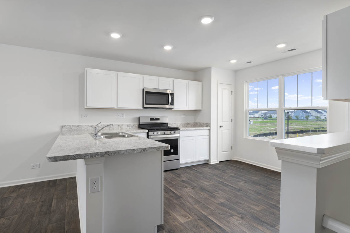 3815 Currant Lane Elgin, IL 60124 - Photo 4 of 21 a kitchen with a sink window and cabinets