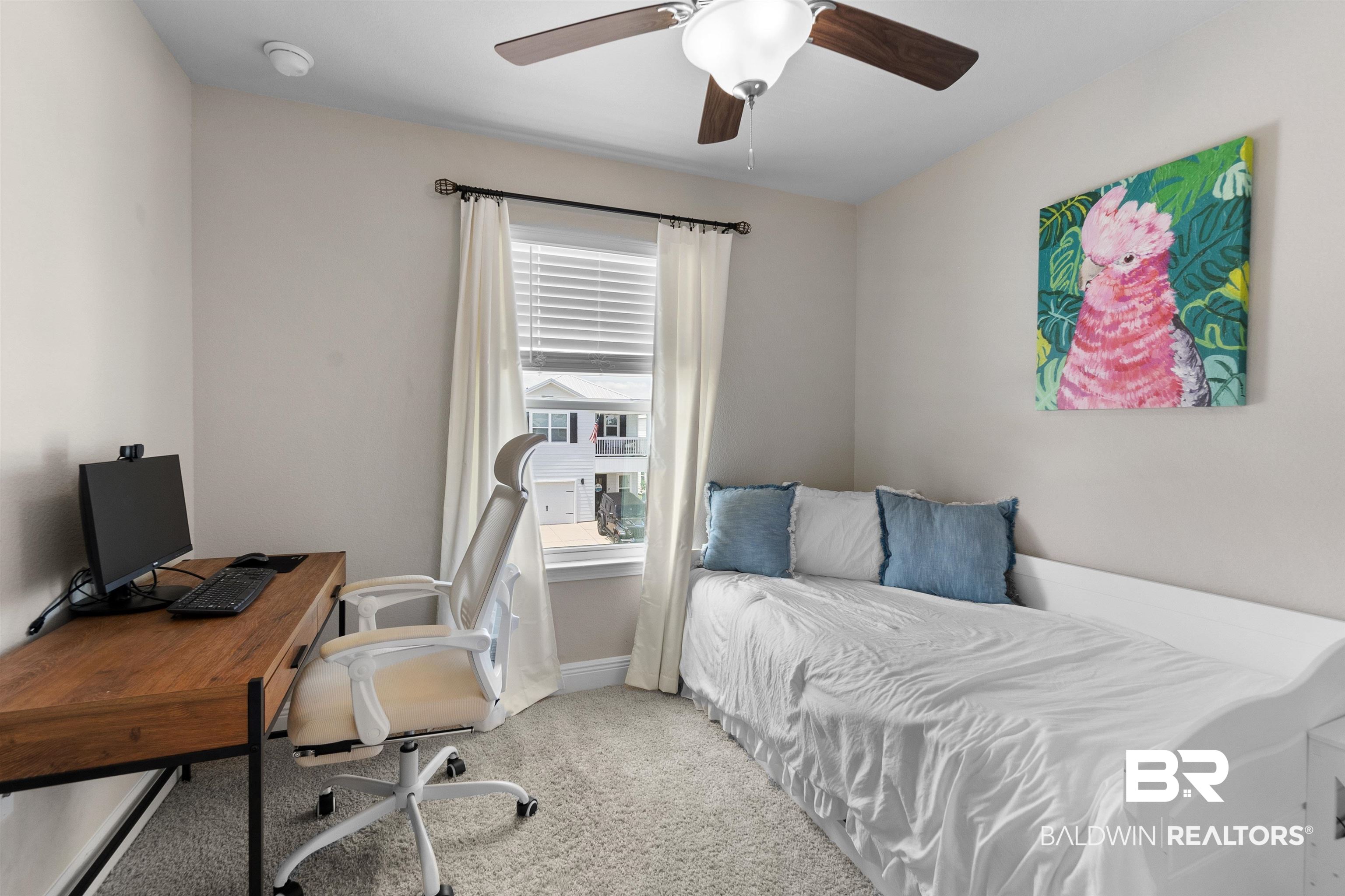 23975 Cottage Loop Orange Beach, AL 36561 - Photo 12 of 23 Carpeted bedroom with ceiling fan