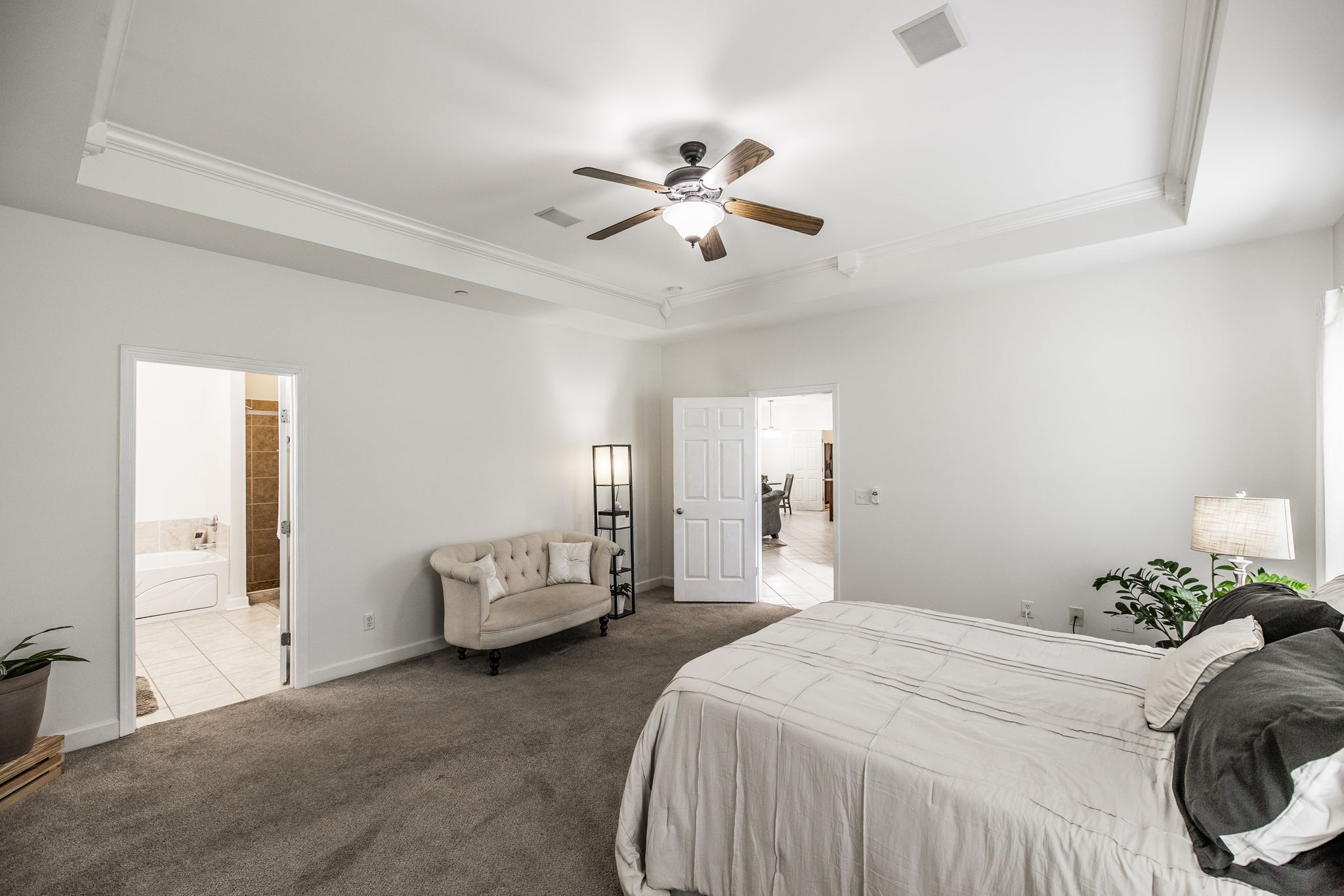 2860 Morgan Road Joelton, TN 37080 - Photo 19 of 45 a bedroom with a bed and ceiling fan