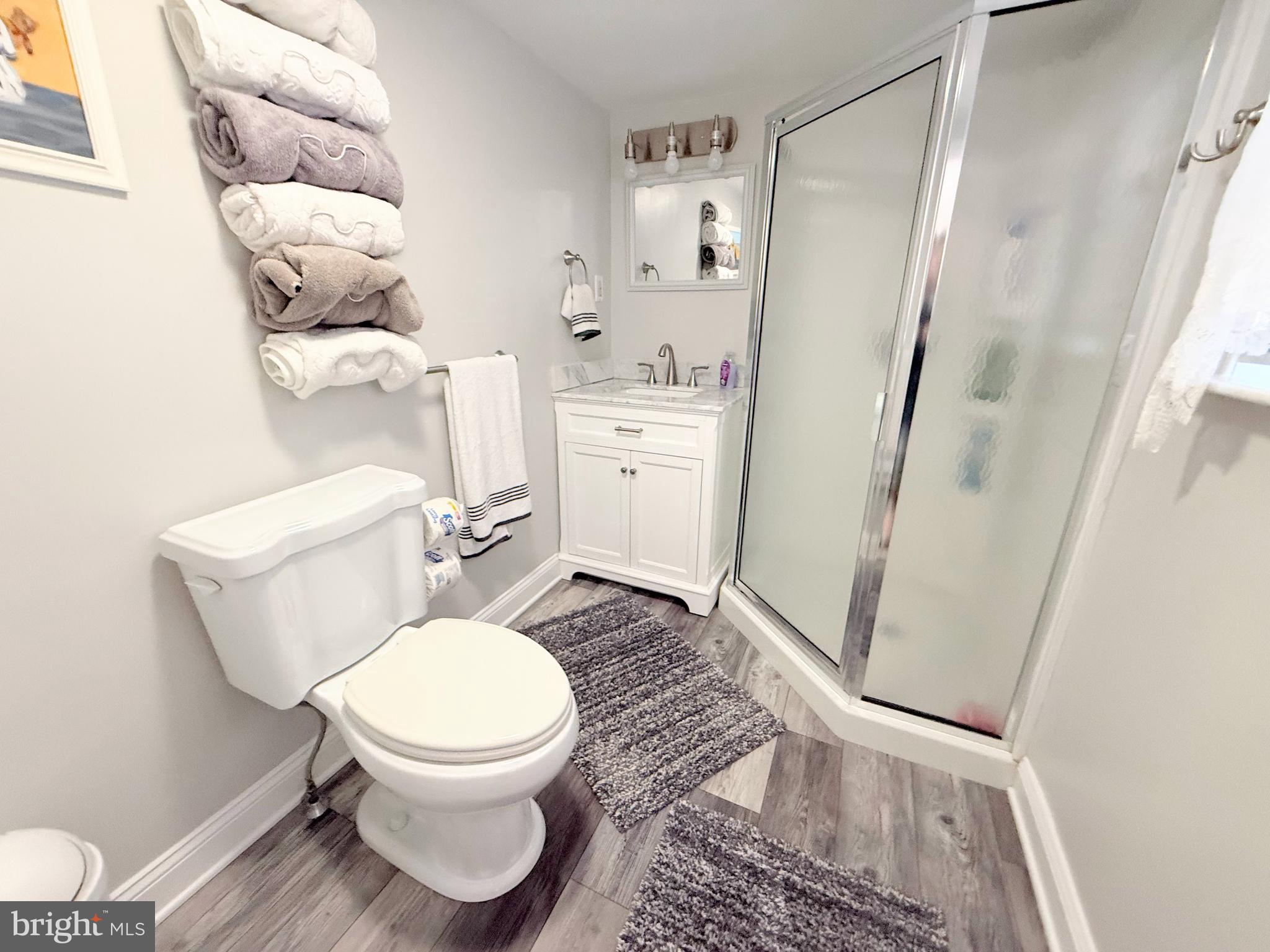 34479 Broad Water Road, Unit 644 Millsboro, DE 19966 - Photo 40 of 61 a white toilet sitting next to a bathroom sink and a mirror