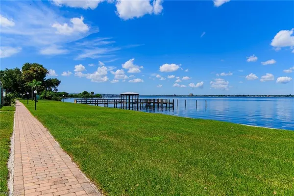a view of an outdoor space and a yard