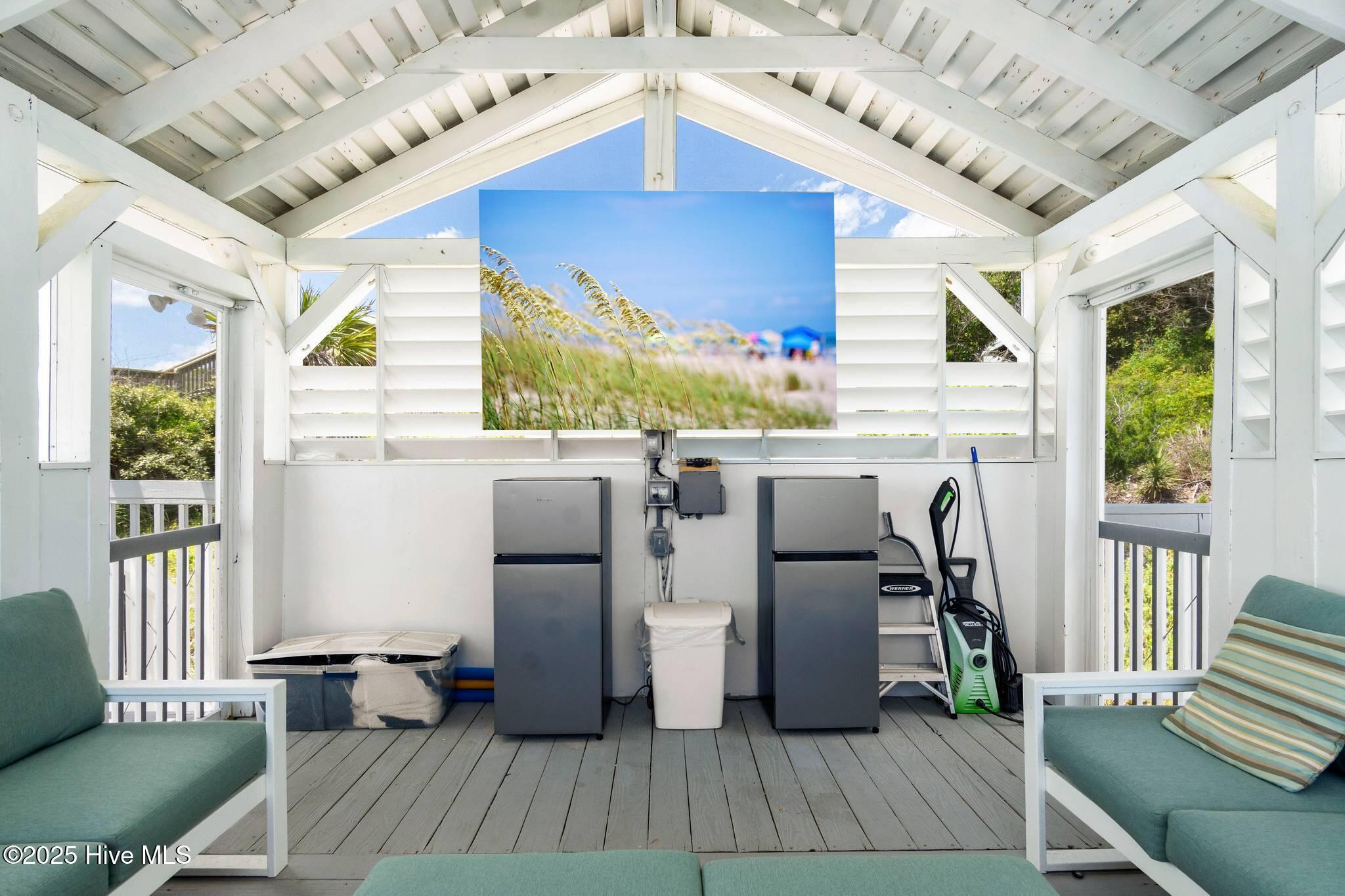 1829 Salter Path Road Indian Beach, NC 28512 - Photo 8 of 27 Covered & Screened Outside Entertainment Area