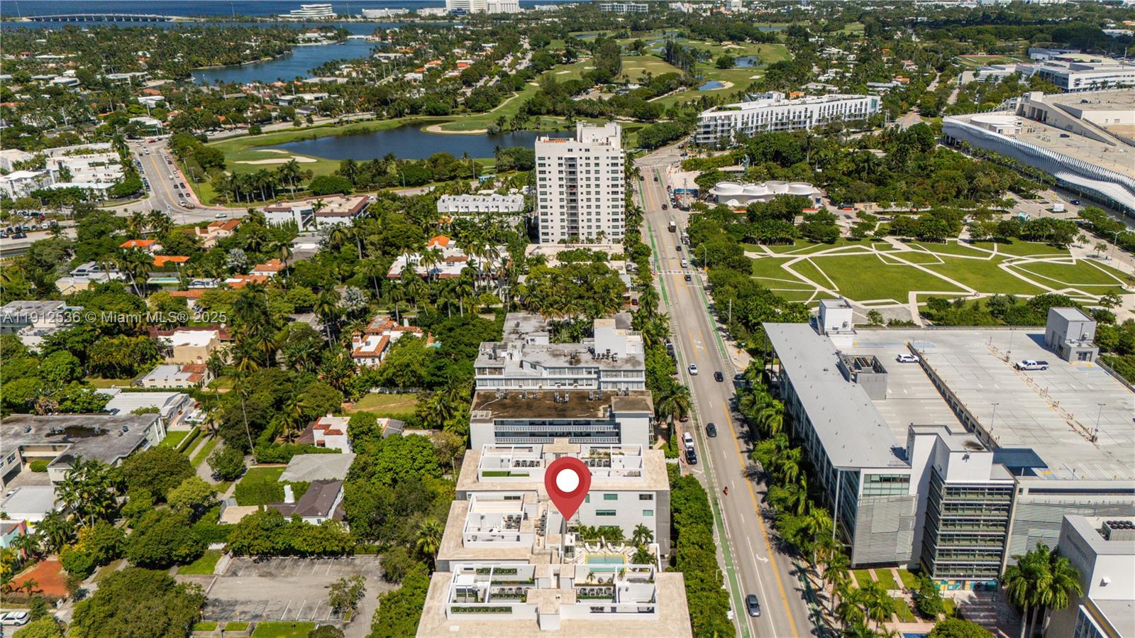 1700 Meridian Avenue, Unit 406 Miami Beach, FL 33139 - Photo 34 of 39 an aerial view of residential houses with outdoor space