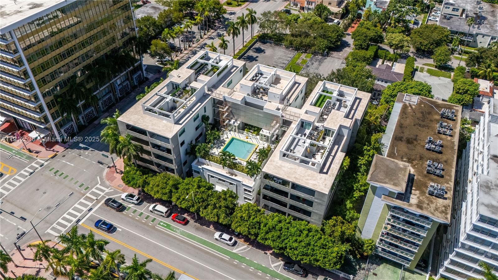 1700 Meridian Avenue, Unit 406 Miami Beach, FL 33139 - Photo 35 of 39 an aerial view of a city with lots of residential buildings