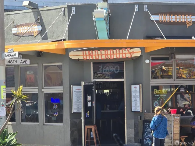 a front view of a retail shop