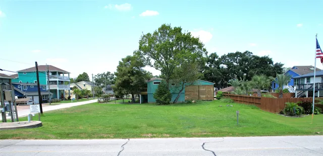 a view of a park with swings
