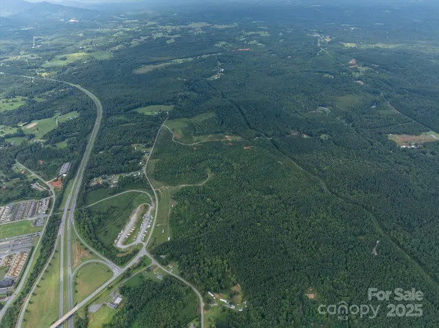 a view of a lush green space
