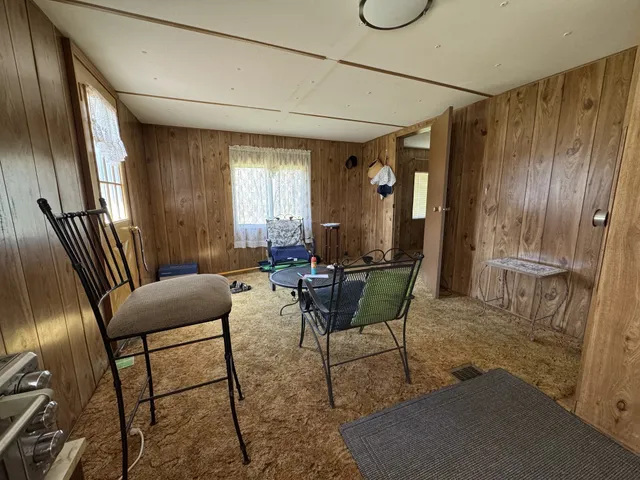 a view of a garden with a bench