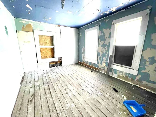 a view of a living room with a flat screen tv