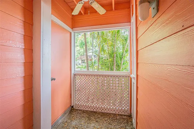 a bathroom with a window