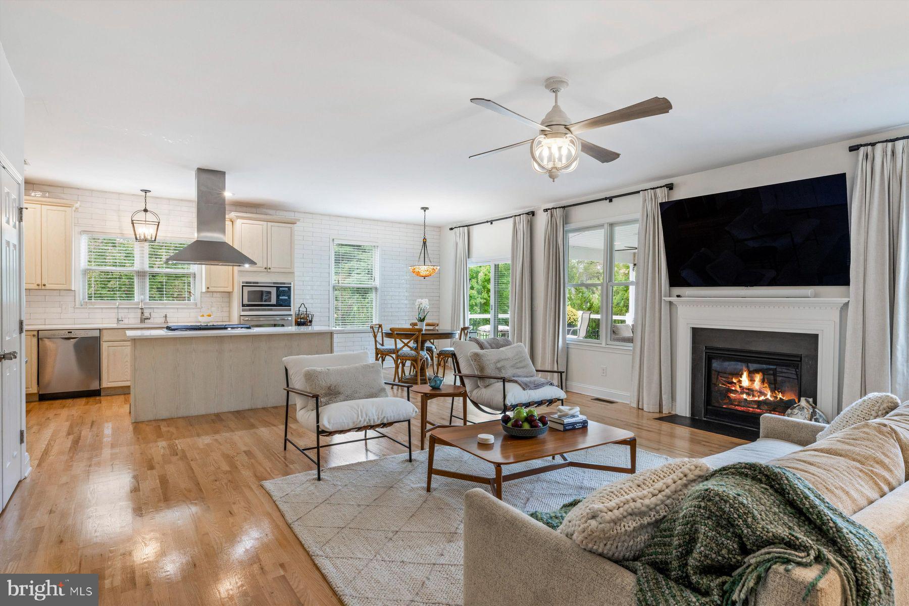 30 Reading Avenue Yardley, PA 19067 - Photo 11 of 39 a living room with furniture fireplace and a flat screen tv