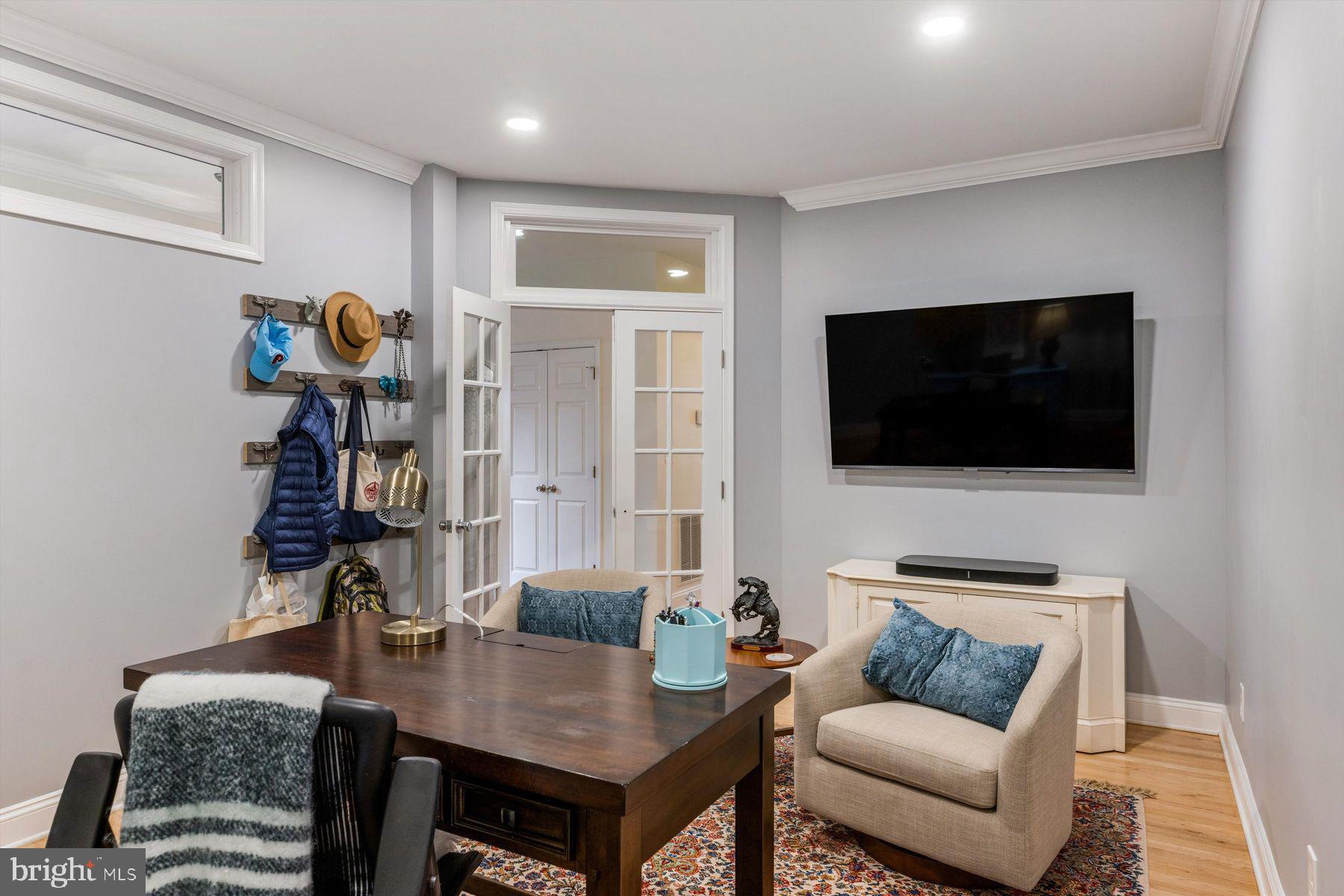 30 Reading Avenue Yardley, PA 19067 - Photo 21 of 39 a living room with furniture and a flat screen tv