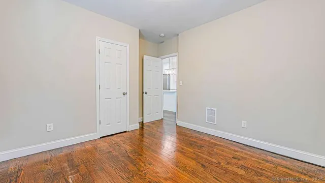 wooden floor in an empty room