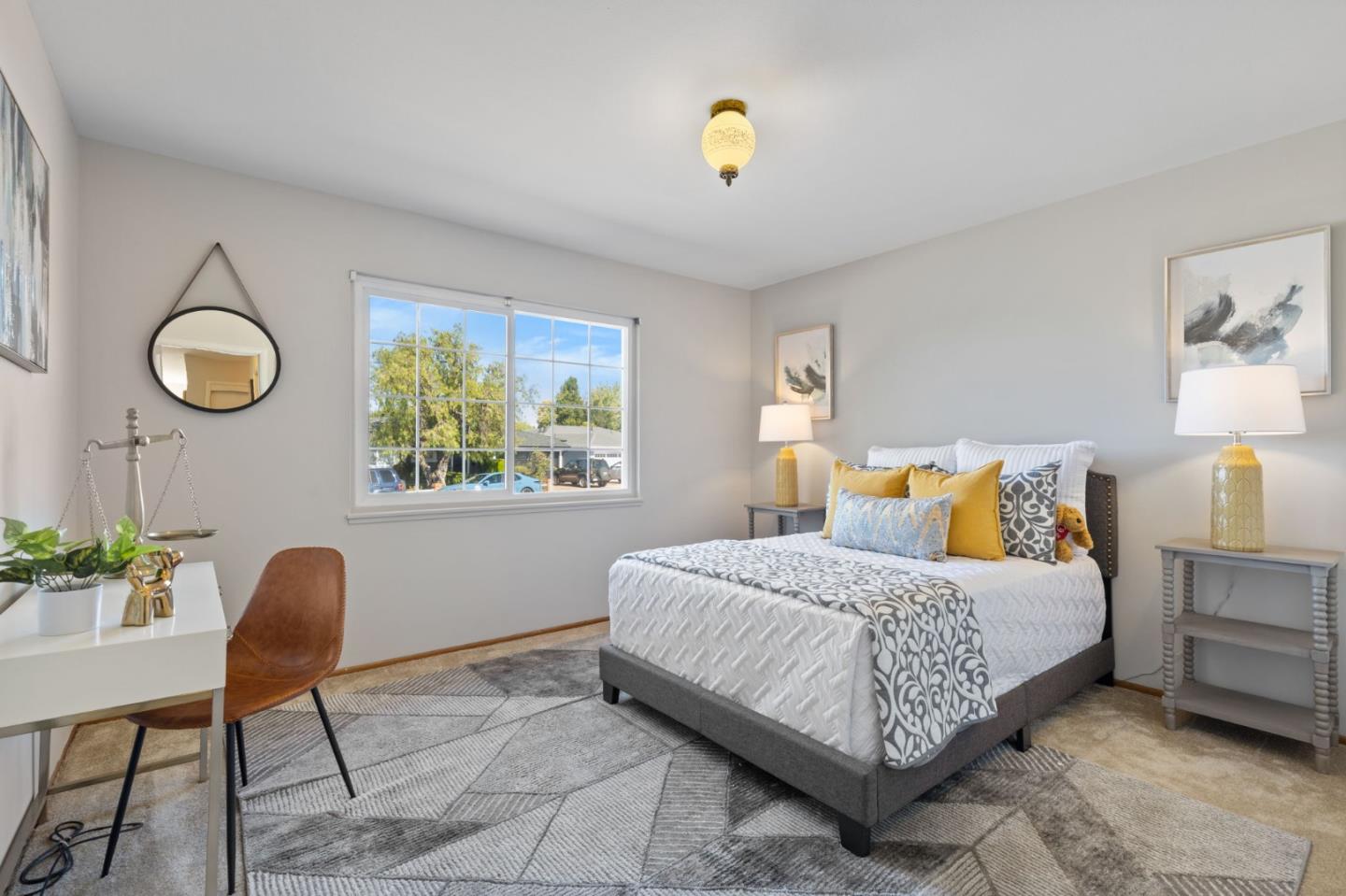 228 Spuraway Drive San Mateo, CA 94403 - Photo 13 of 20 a bedroom with a bed and a window