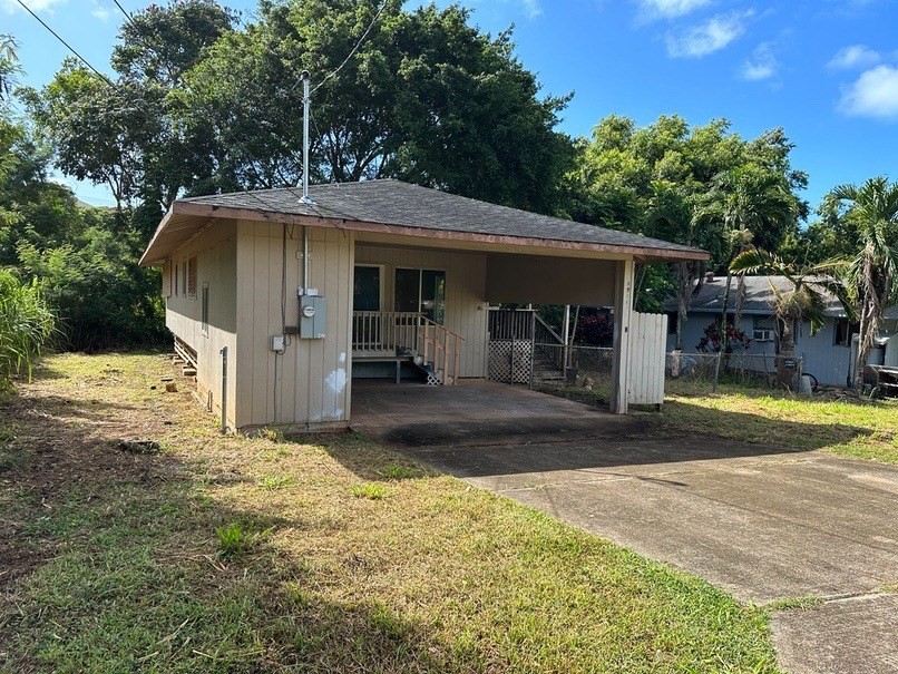 4914 D Hekili Road Kapaa, HI 96746 - Photo 3 of 17 a view of a house with backyard and sitting area