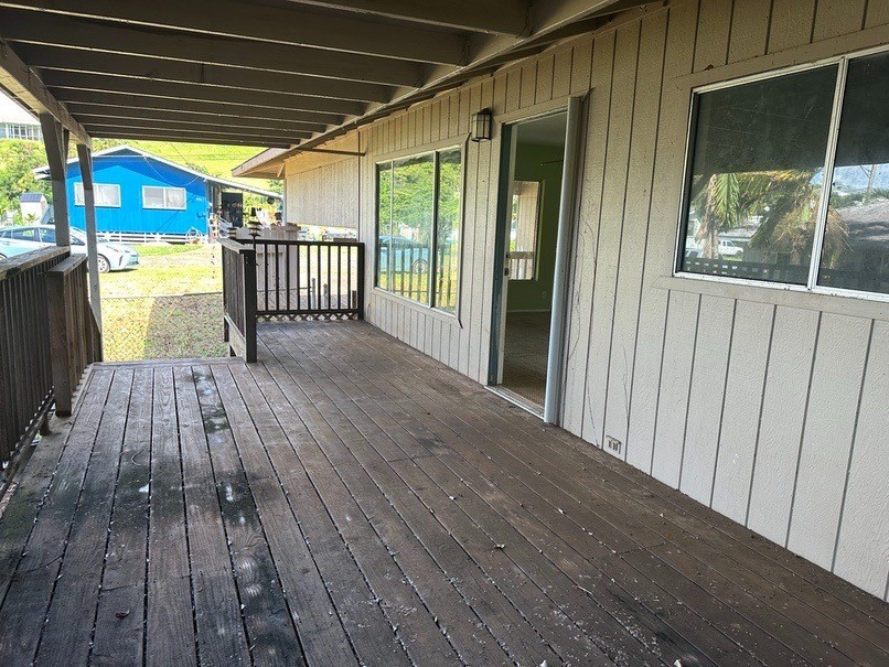 4914 D Hekili Road Kapaa, HI 96746 - Photo 5 of 17 a view of a porch with wooden floor