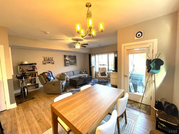 a room with a window and gym equipment