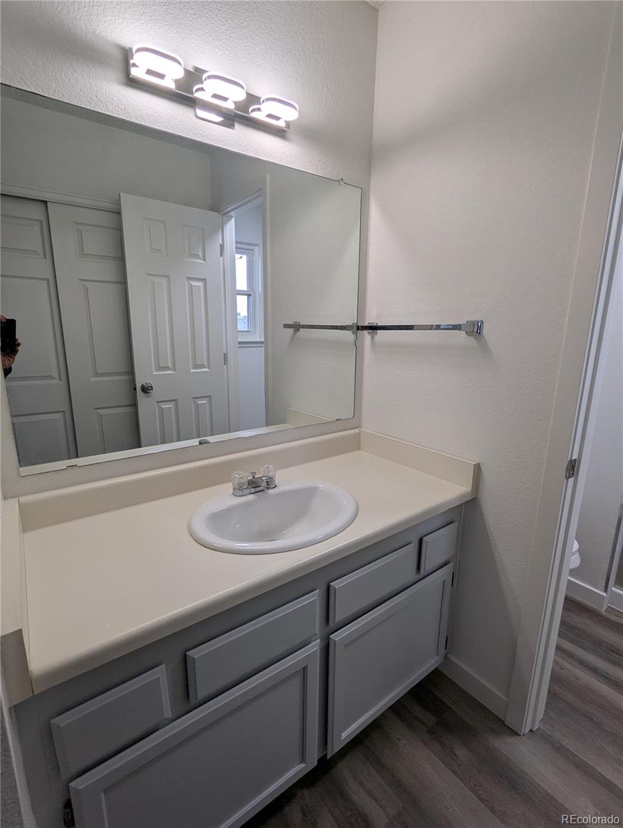 444 Spring Grove Avenue Highlands Ranch, CO 80126 - Photo 12 of 21 a bathroom with a sink and a mirror