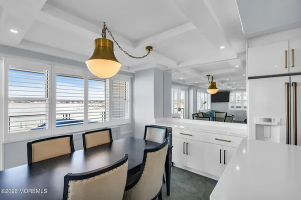 a view of a balcony with city view