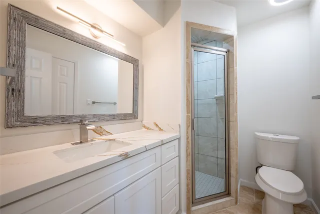 a bathroom with a sink toilet and vanity
