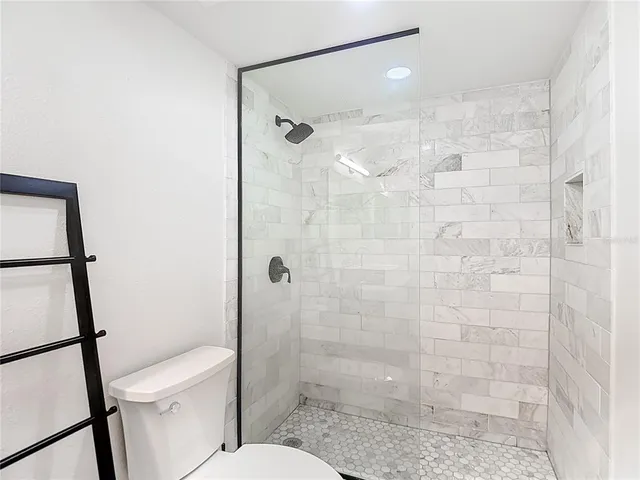 a view of a city and ocean view