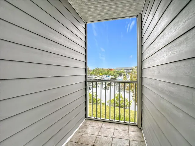 a view of a swimming pool with a lake view