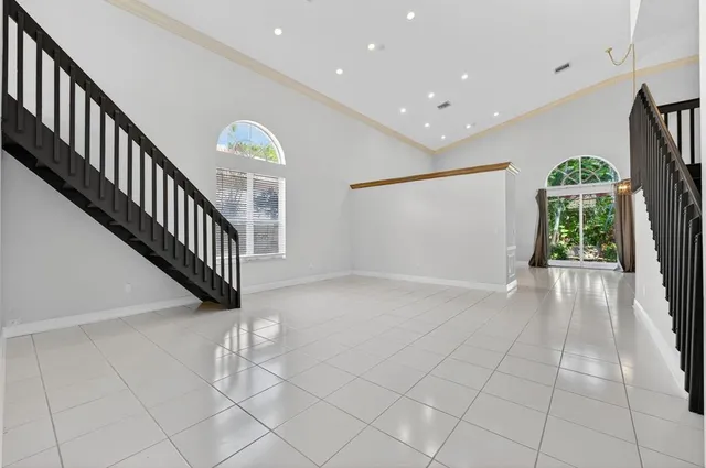 a view of an empty room and window