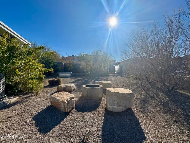 a view of balcony with wooden floor