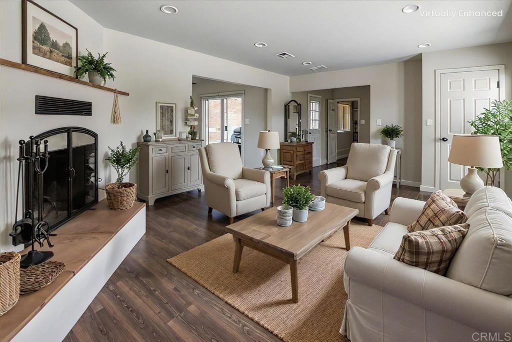11694 Hi Ridge Road Lakeside, CA 92040 - Photo 4 of 48 a living room with furniture and wooden floor