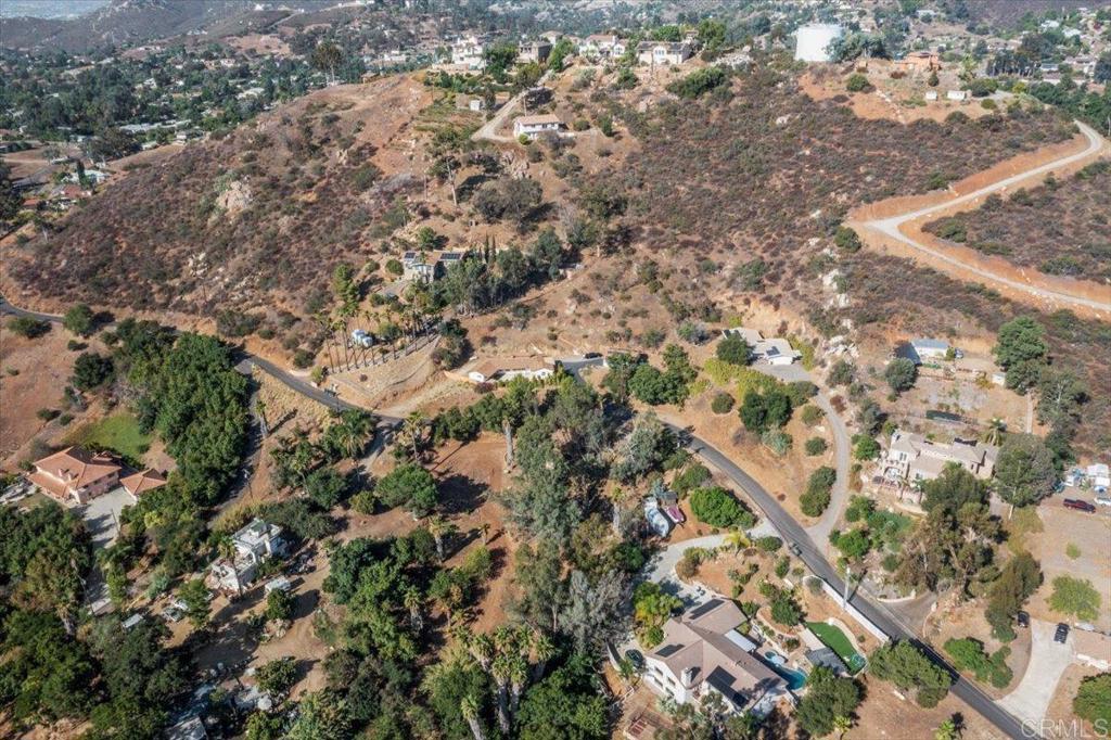 11694 Hi Ridge Road Lakeside, CA 92040 - Photo 47 of 48 an aerial view of residential house with parking space and wooden fence