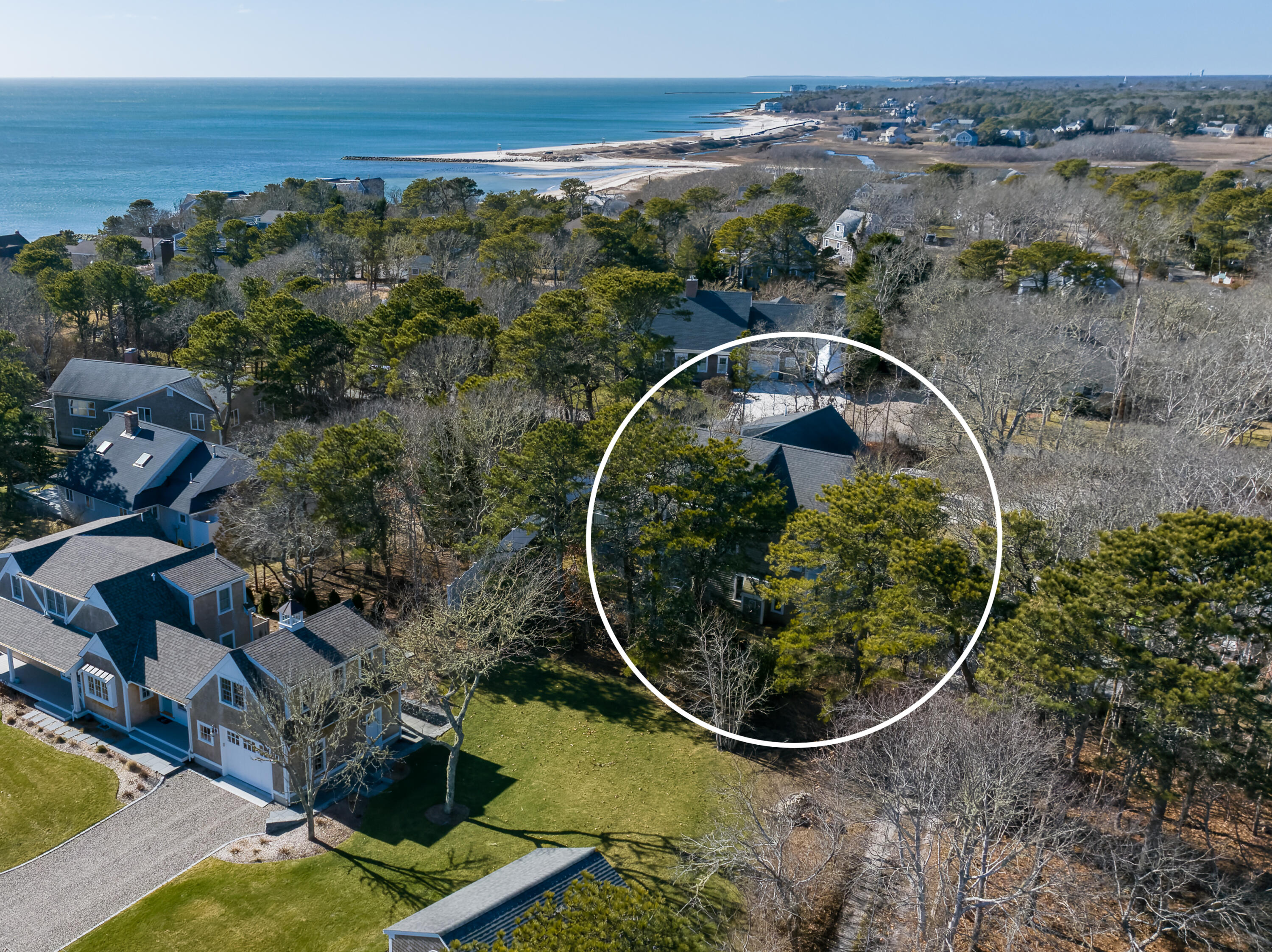322 Pleasant Street Chatham, MA 02659 - Photo 32 of 39 an aerial view of a house