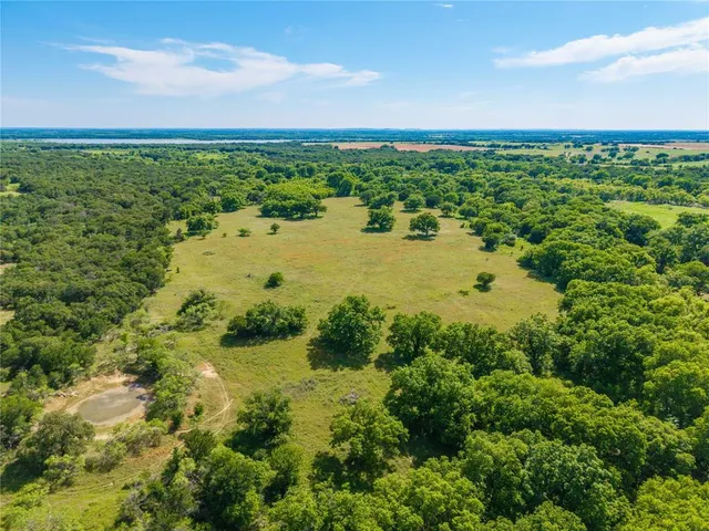 a view of a lake with a city