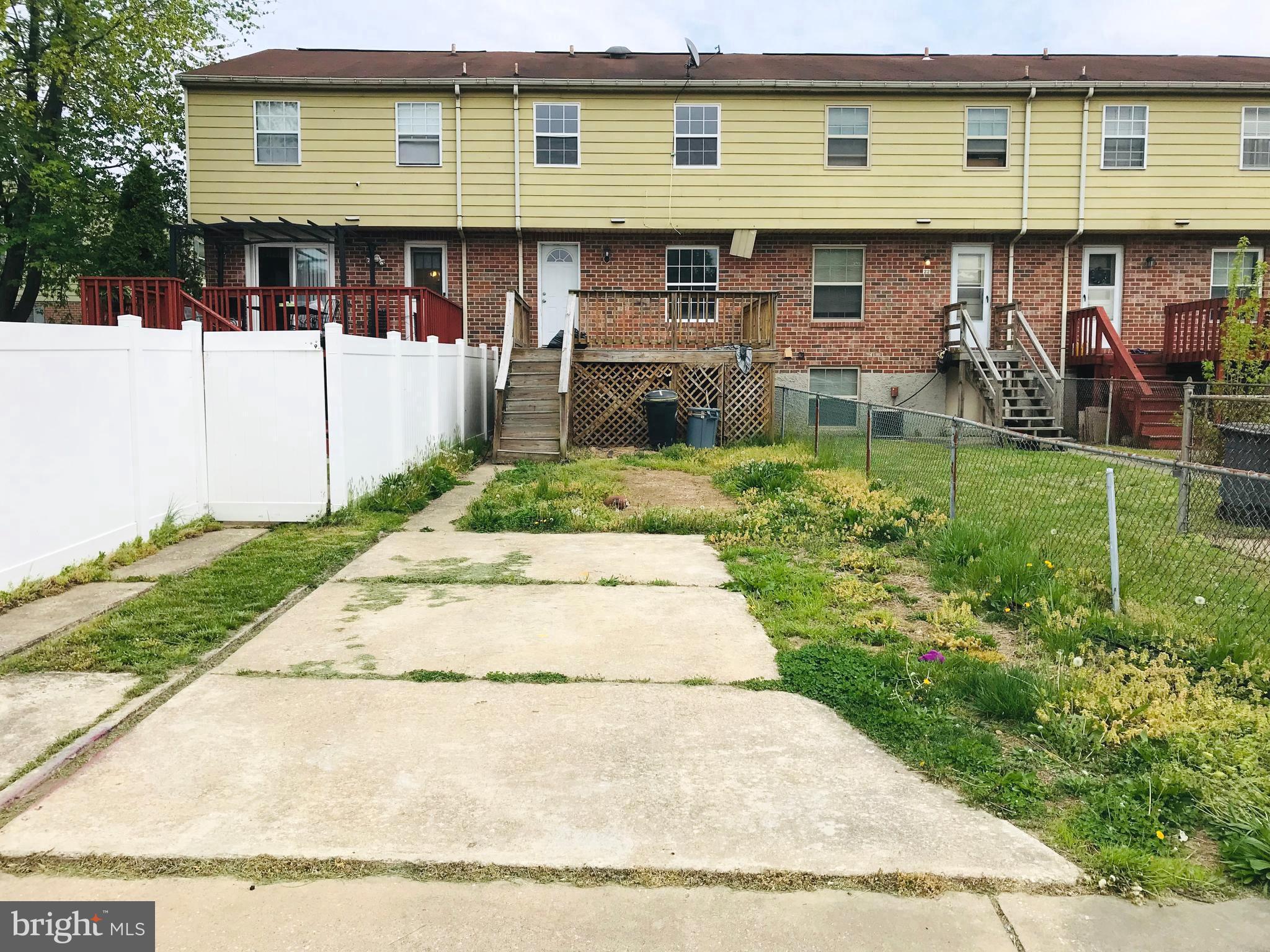 20 Lockett Court Baltimore, MD 21221 - Photo 29 of 31 Rear Exterior with Parking Pad