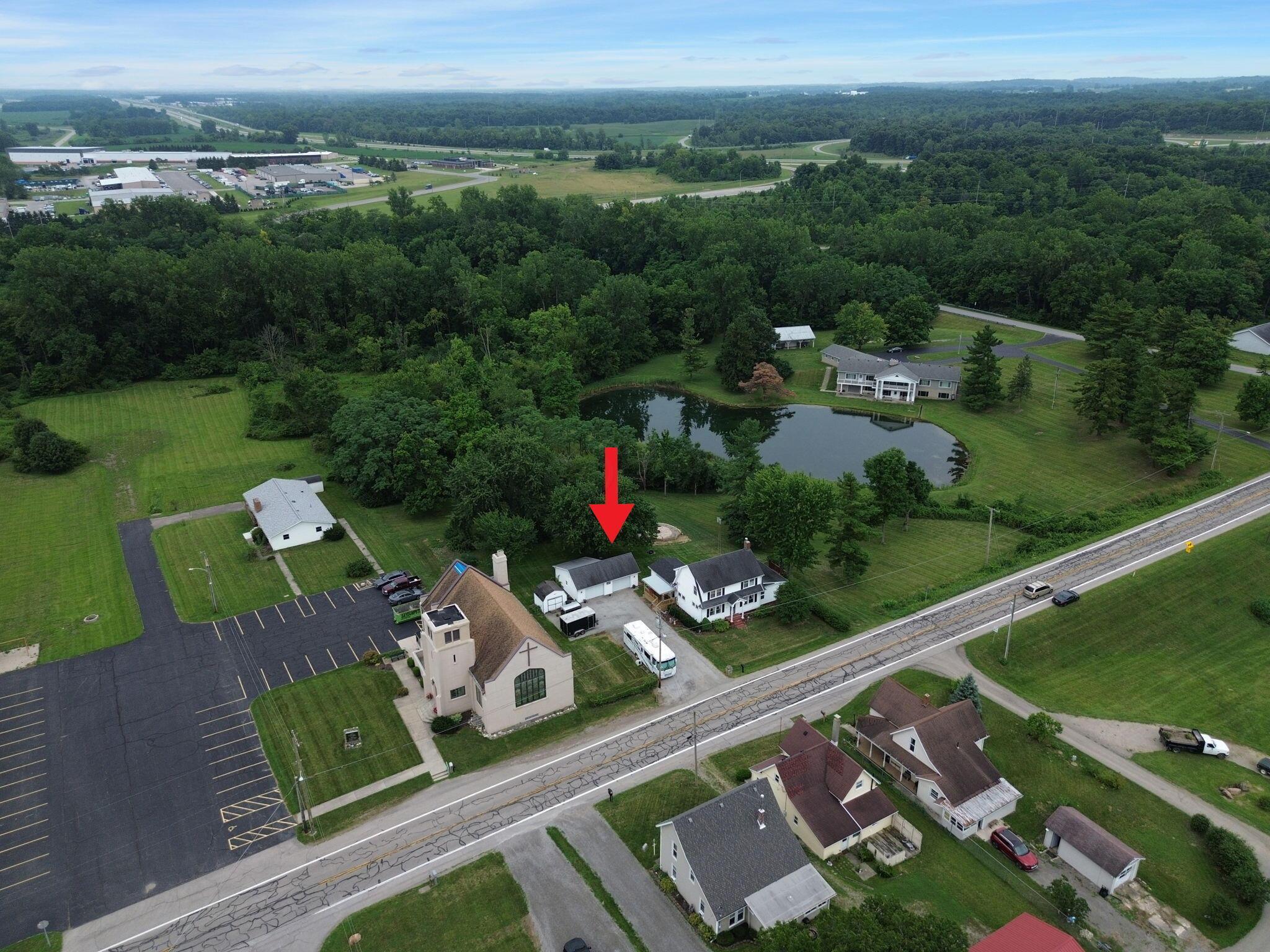 9480 Foundry Road East Liberty, OH 43319 - Photo 27 of 32 9480 aerial red arrow