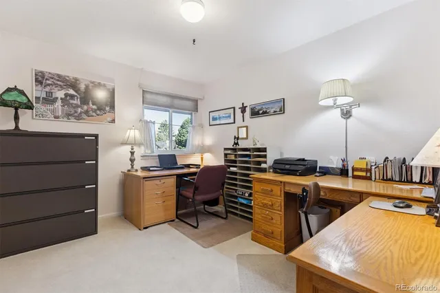 a room with furniture