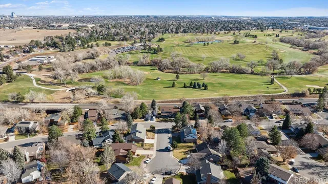 an aerial view of a city