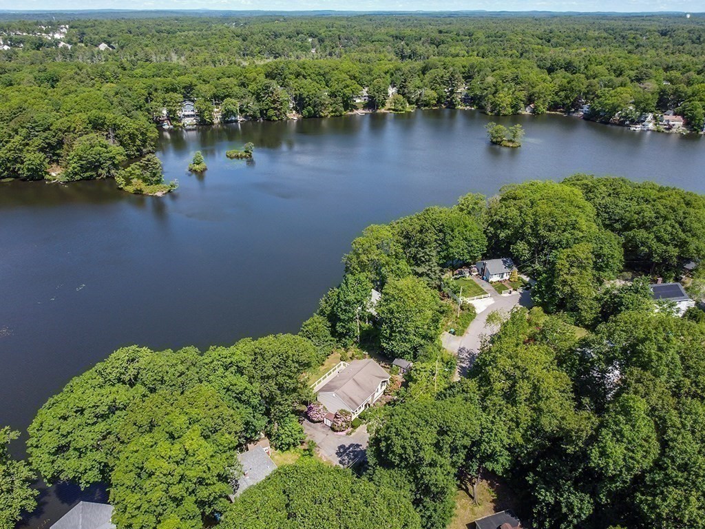 163 Walnut Road Wrentham, MA 02093 - Photo 32 of 39 an aerial view of residential houses with outdoor space and lake view