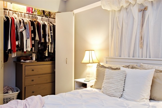 2 East Erie Street, Unit 3906 Chicago, IL 60611 - Photo 11 of 13 a bedroom with a bed and a closet