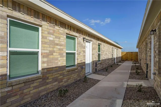 a view of a house with a large windows