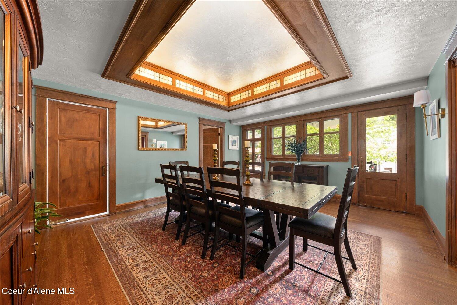 504 1st Street Wallace, ID 83873 - Photo 23 of 97 Large Formal Dining Room w/Stained Glass