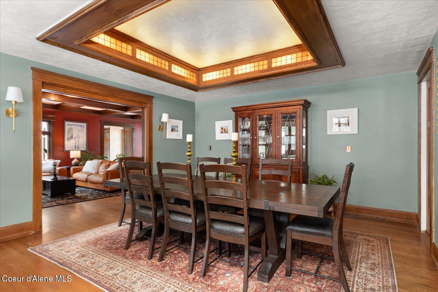 504 1st Street Wallace, ID 83873 - Photo 25 of 97 Large Formal Dining Room w/Stained Glass