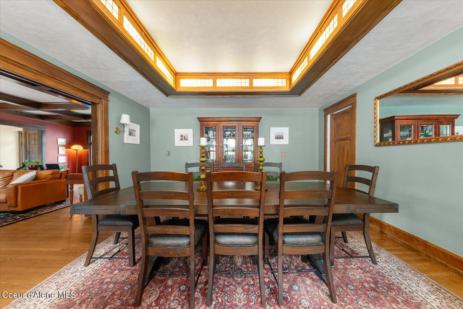 504 1st Street Wallace, ID 83873 - Photo 26 of 97 Large Formal Dining Room w/Stained Glass