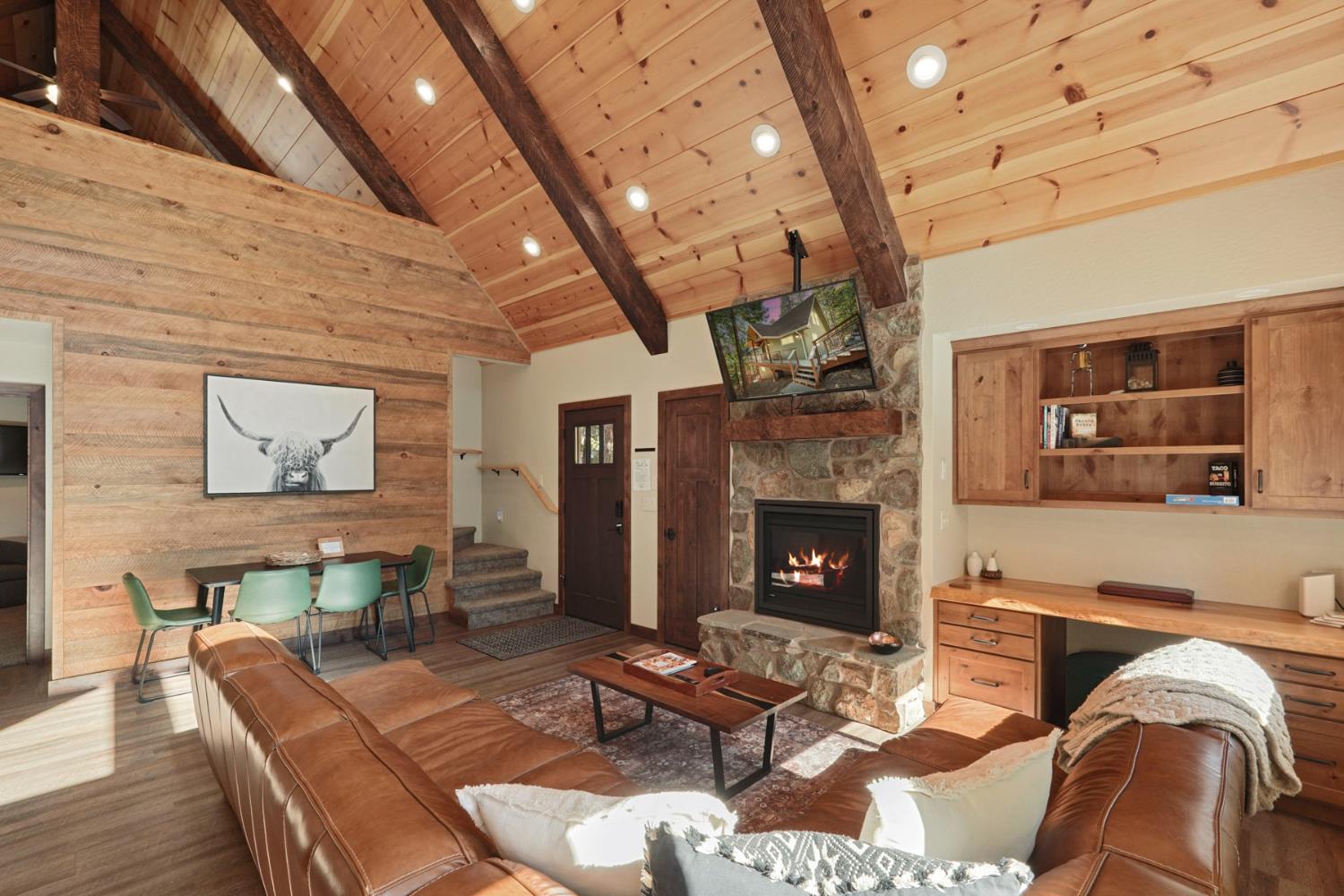 20819 Muheli Road Mi Wuk Village, CA 95346 - Photo 19 of 49 a living room with furniture and a fireplace