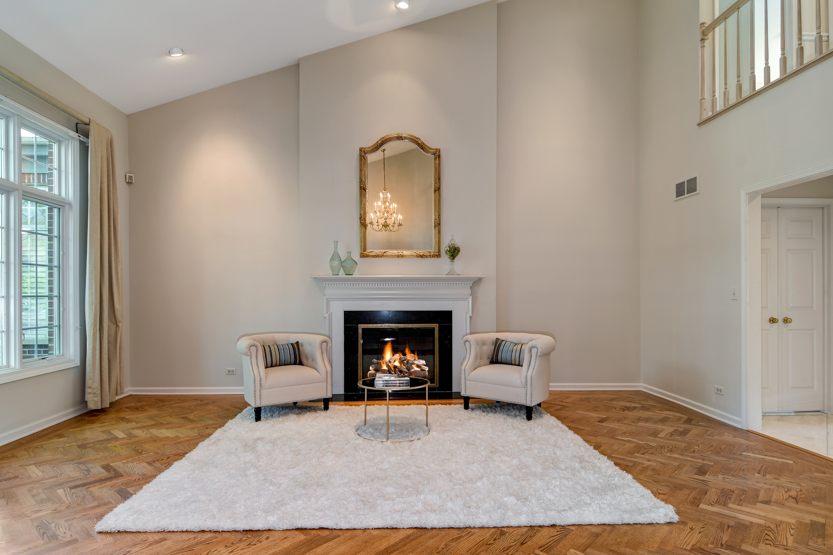 11 Southgate Court Burr Ridge, IL 60527 - Photo 4 of 39 a living room with furniture and a fireplace
