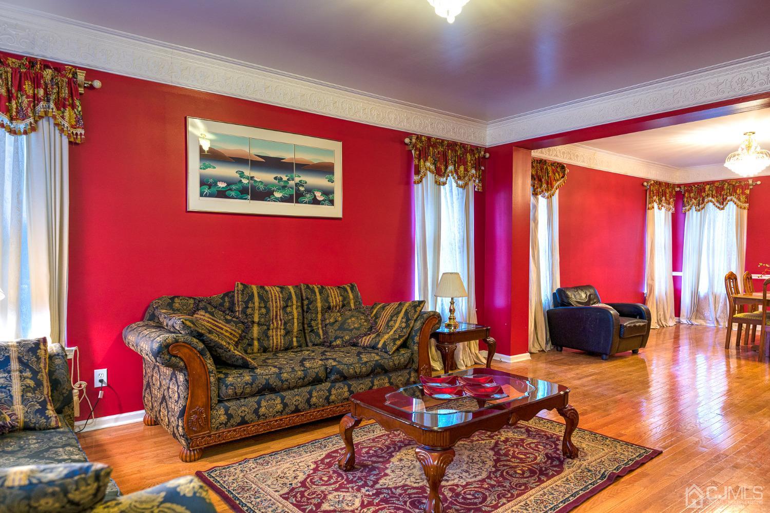 110 Ravine Road Green Brook, NJ 08812 - Photo 8 of 38 a living room with furniture and floor to ceiling window