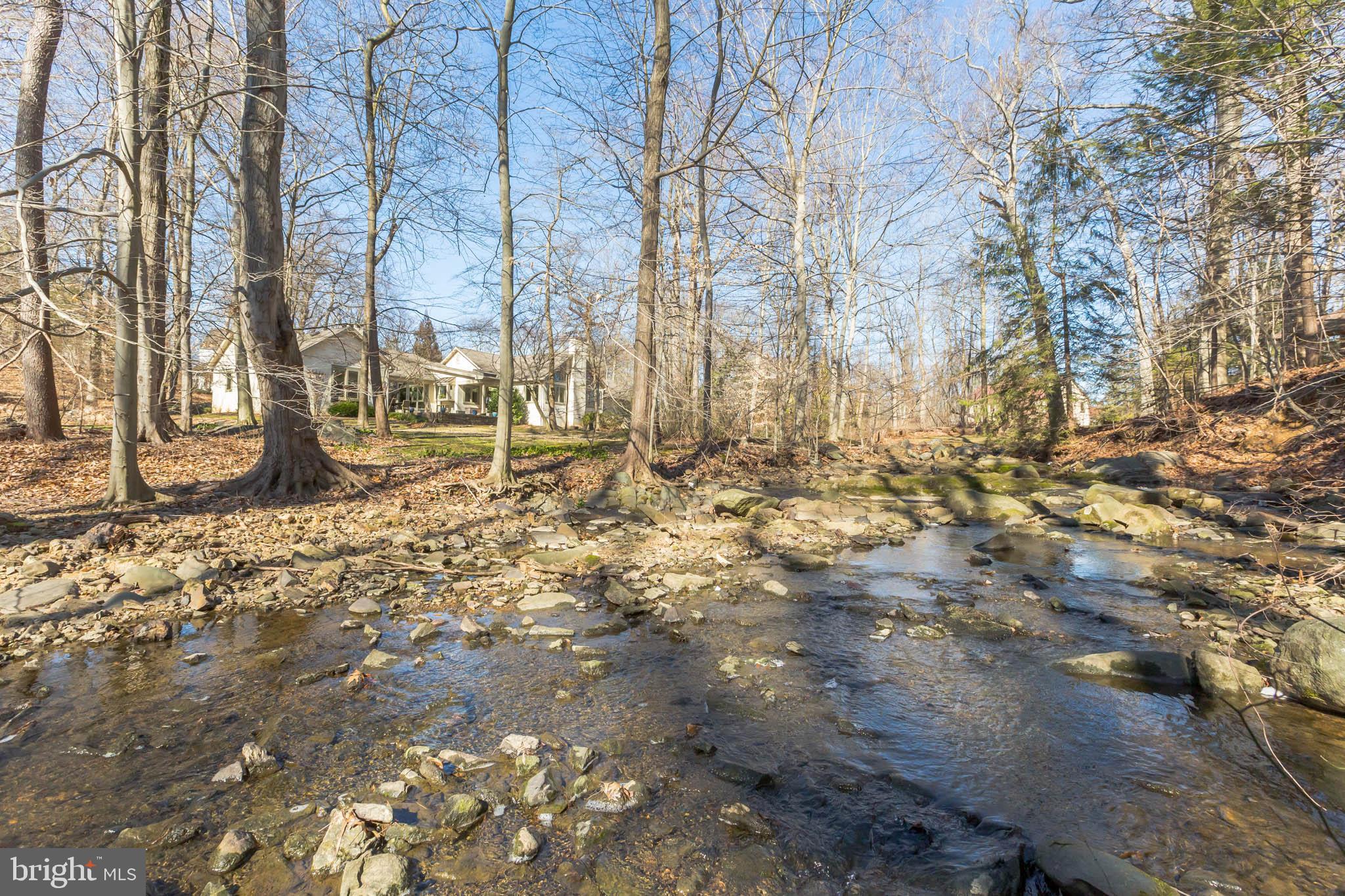 3625 Edencroft Road Huntingdon Valley, PA 19006 - Photo 41 of 55 Rear View on Far Side of Creek