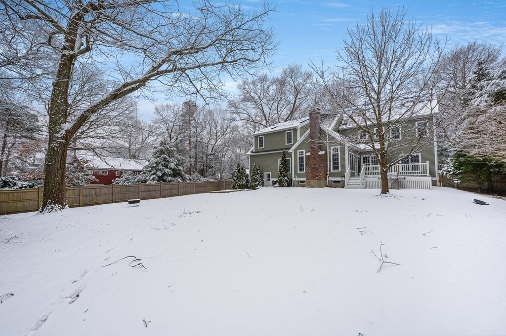 50 Barrett Street Needham, MA 02492 - Photo 30 of 32 a view of snow on the roadside