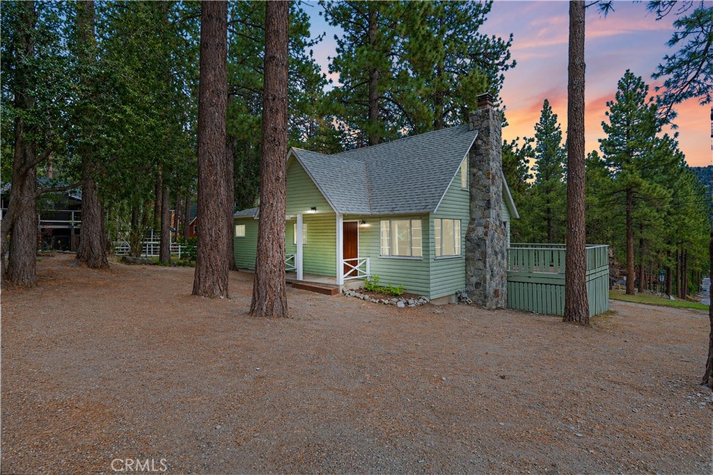 Twilight at 1100 Partridge Wrightwood Ca, 92397